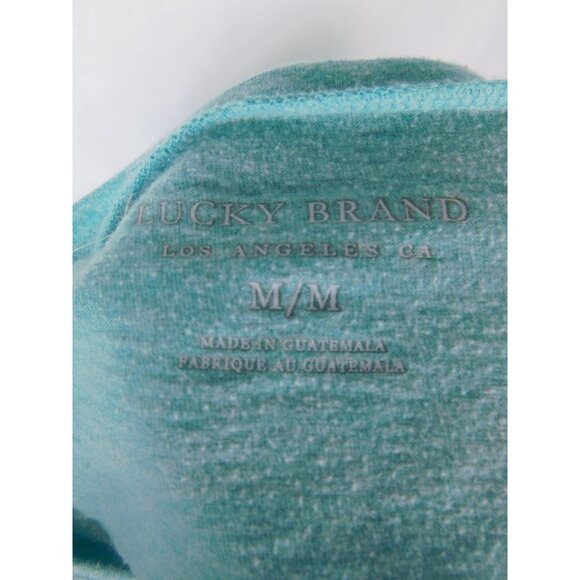 Lucky Brand Teal Medallion Graphic Tee Boho Witch M - Picture 10 of 10